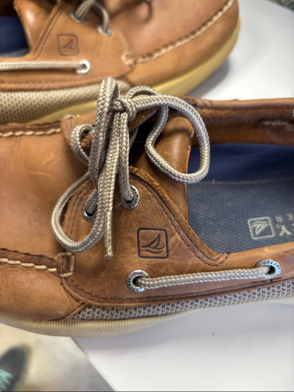 Sperry Brown and Tan Leather Men’s Boat Shoes